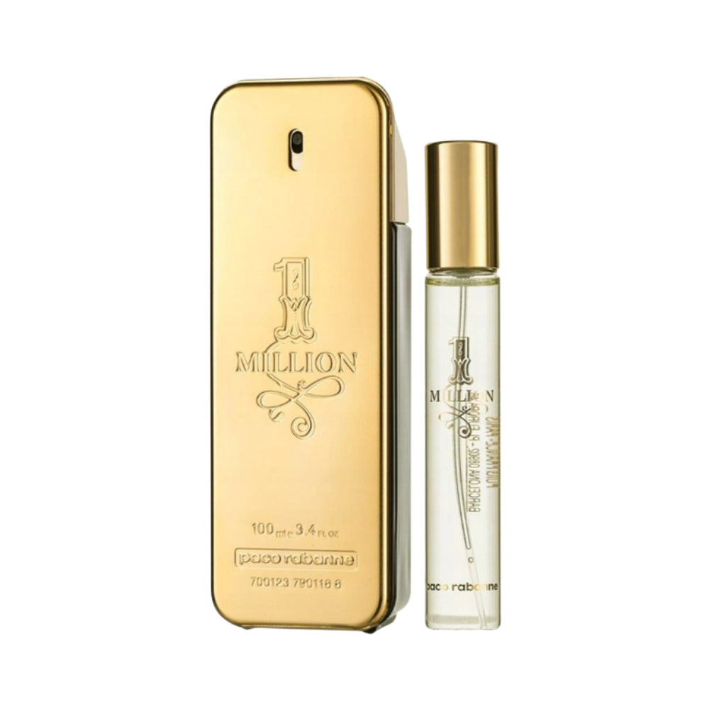 SET PR PACO RABANNE 2PC 1 MILLION 3.4 EDT+0.67 EDT SPRAY (M)